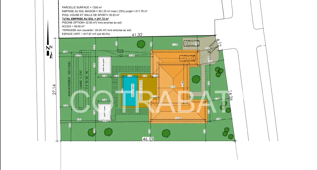Plan 3D villa Latresne