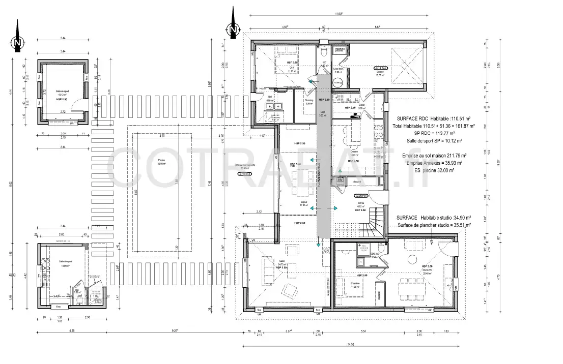 Plan 3D villa Latresne