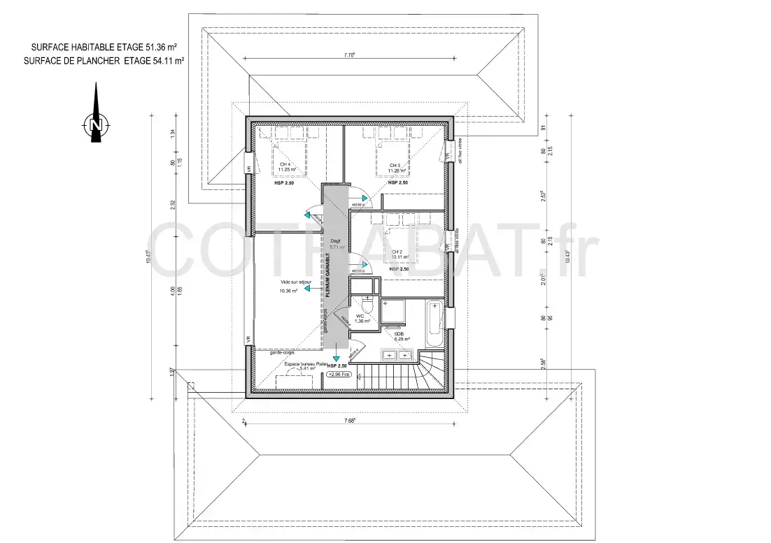 Plan 3D villa Latresne