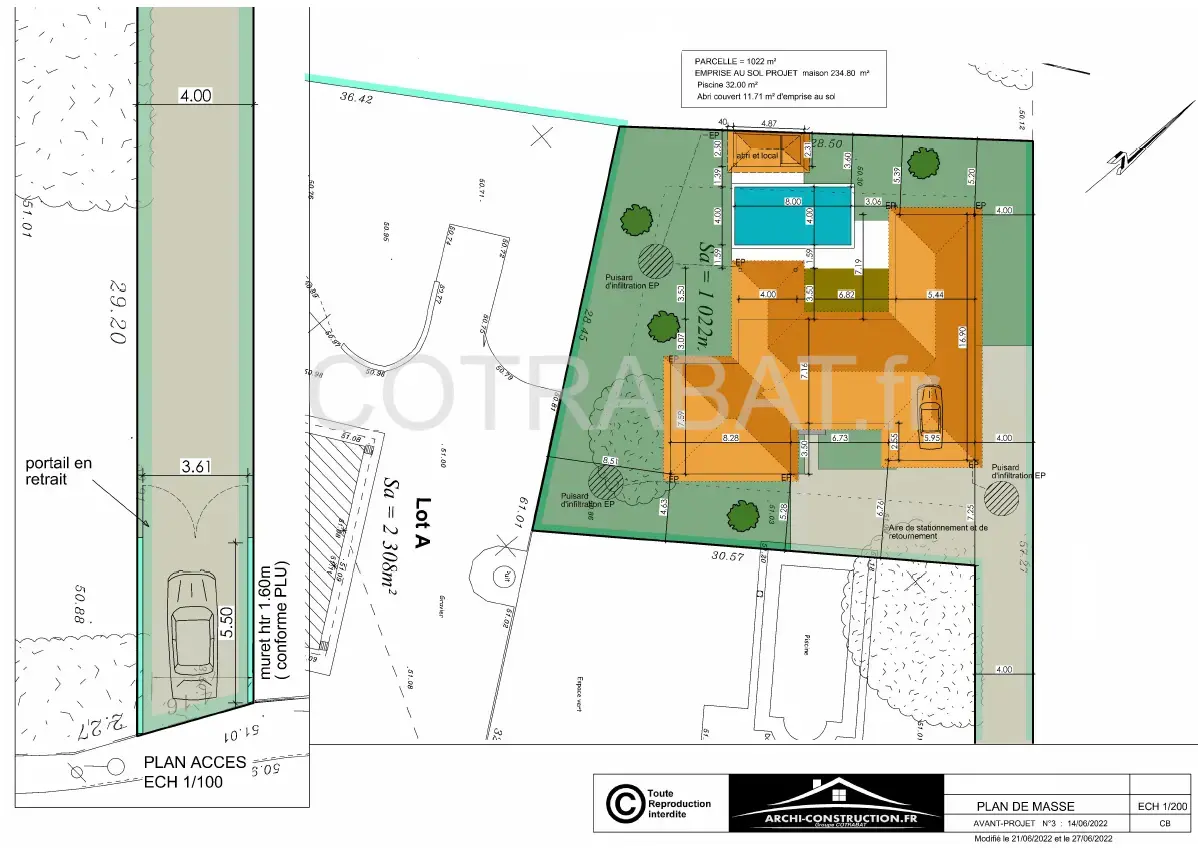 Plan 3D villa Leognan