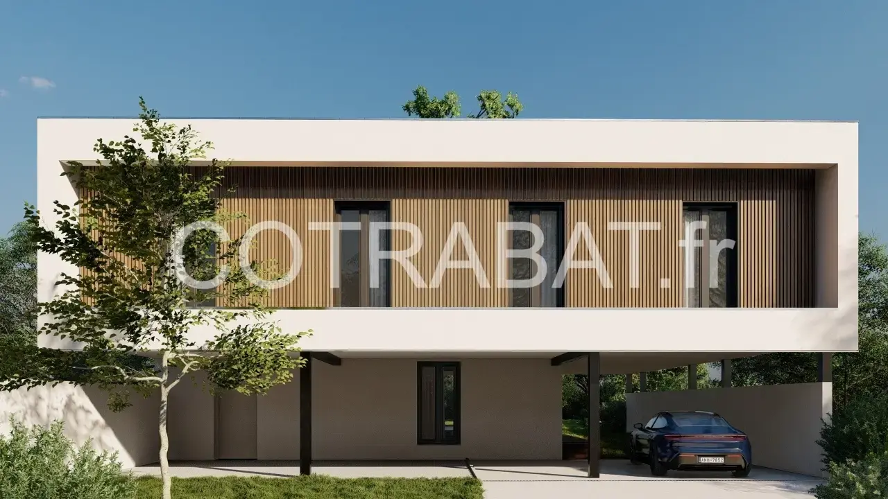 Plan 3D villa Pessac