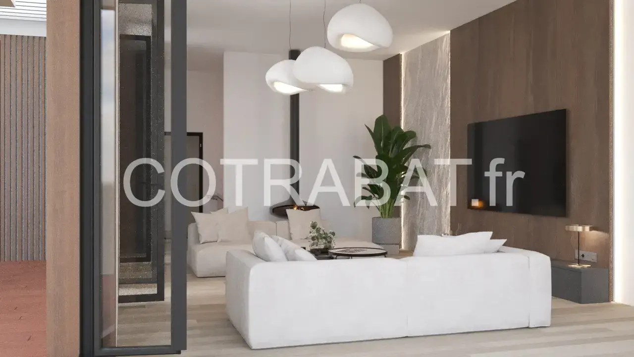 Plan 3D villa Pessac