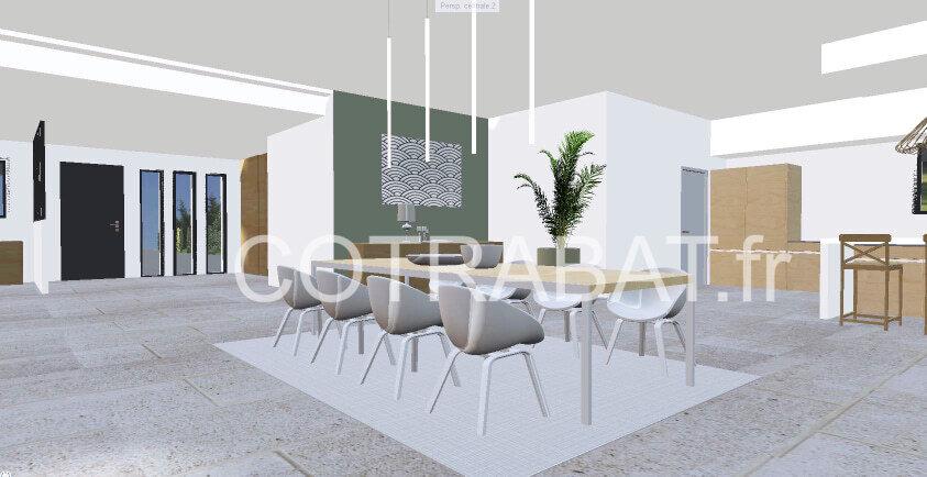Plan 3D maison Leognan