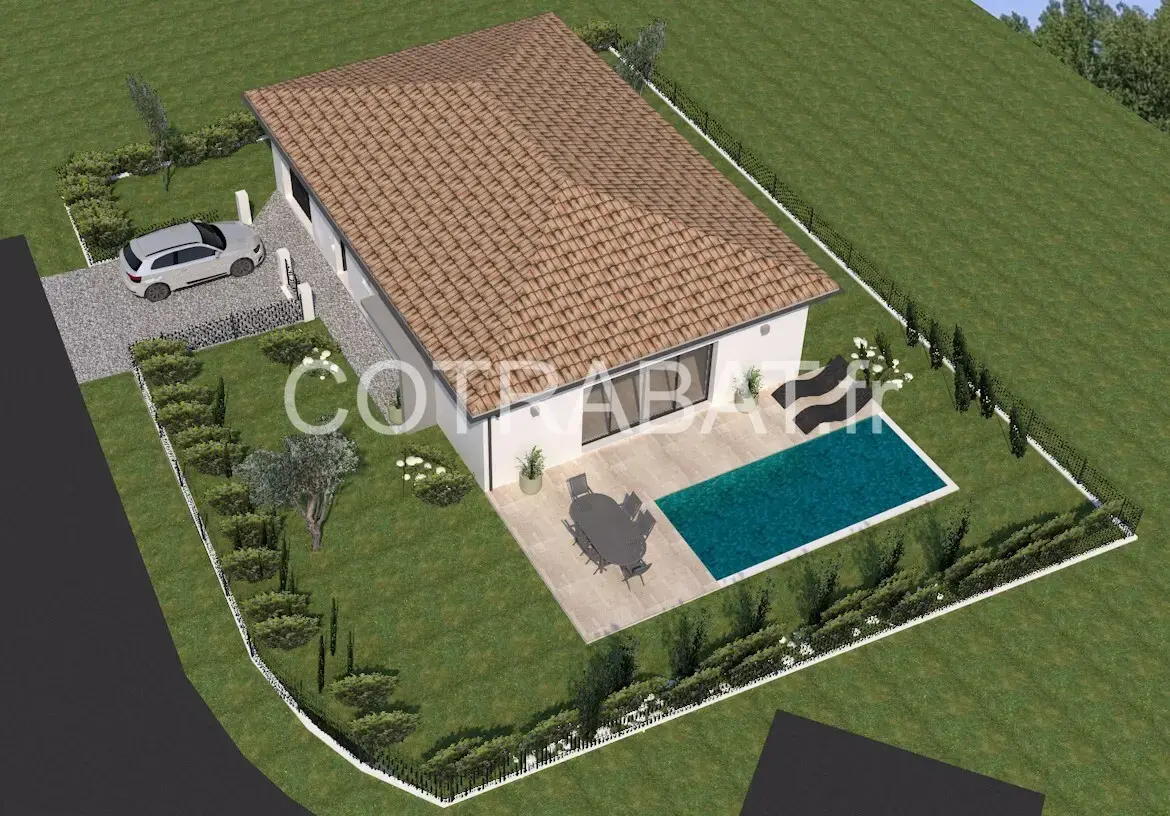 Plan 3D maison Creon