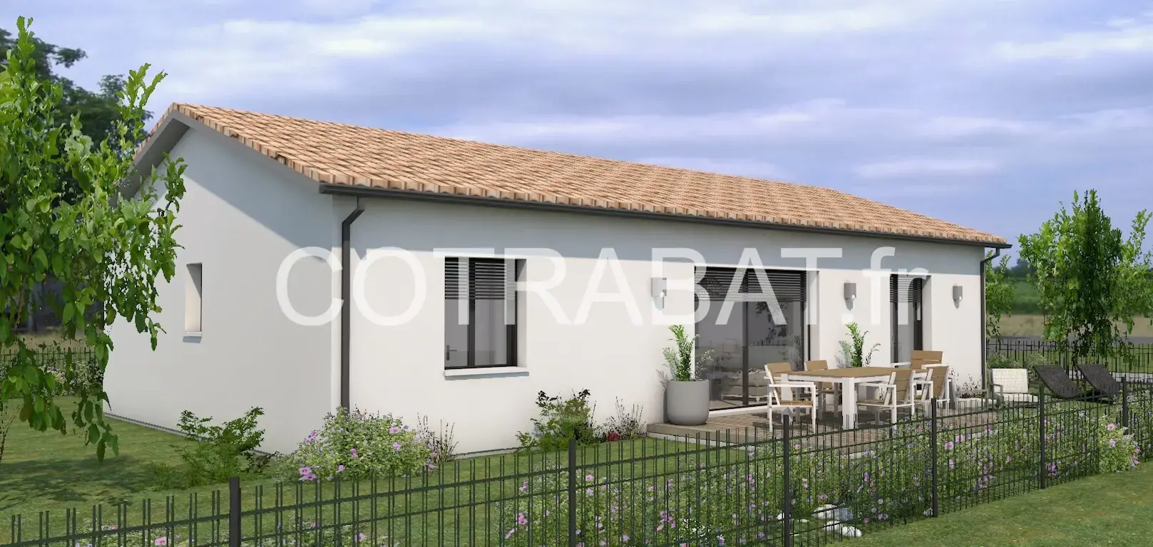 Plan 3D maison Leognan