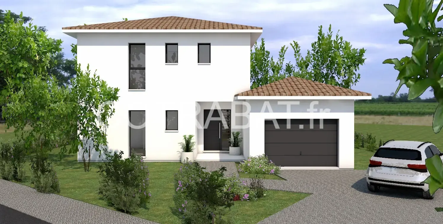Plan 3D maison Saint Aubin de Medoc