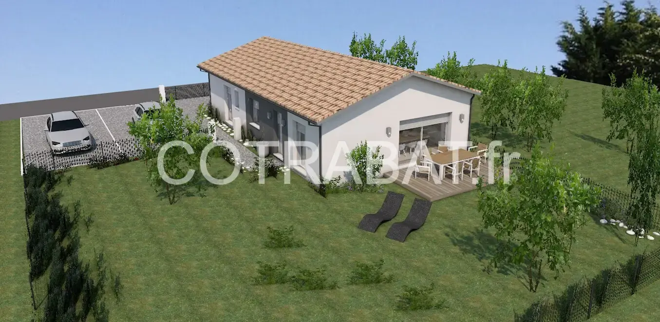 Plan 3D maison Saint Medard