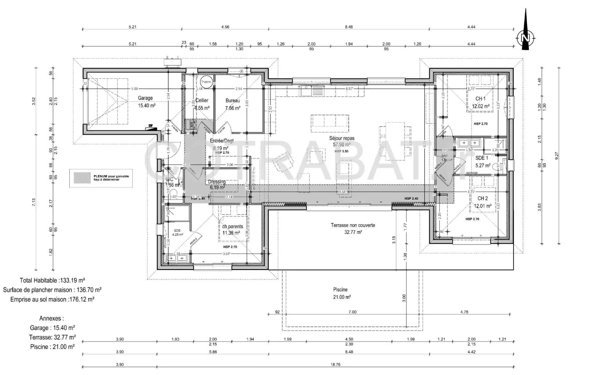 Plan 3D maison Salleboeuf