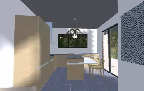 Plan 3D maison Sauterne