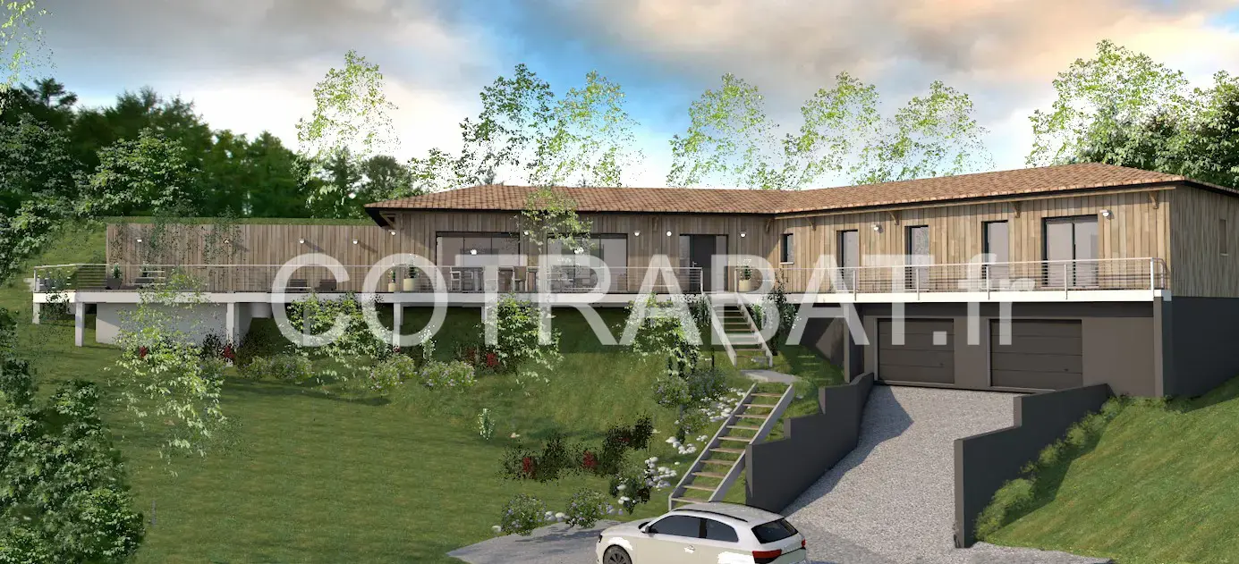 Plan 3D villa Carcans
