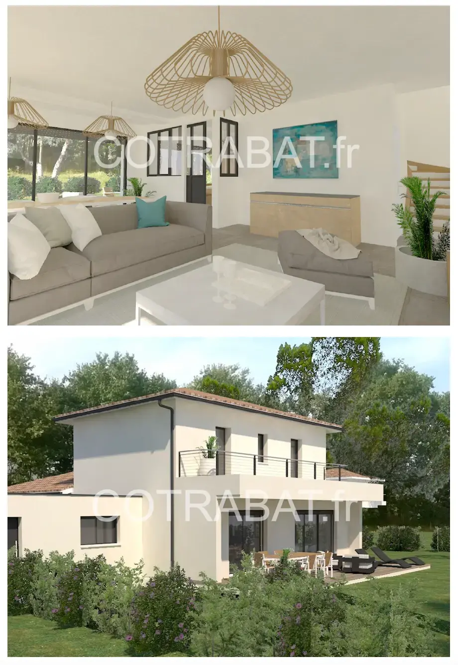 Plan 3D villa Carignan